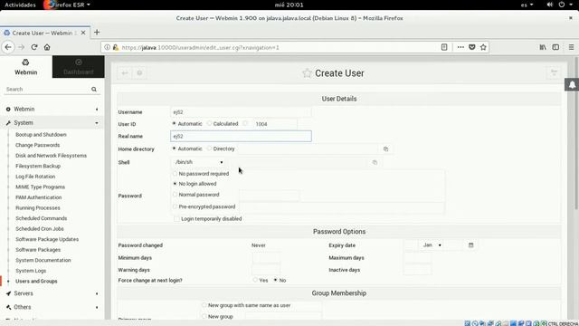 Configuración servidor FTP - Debian con Webmin y ProFTPD смотреть онлайн