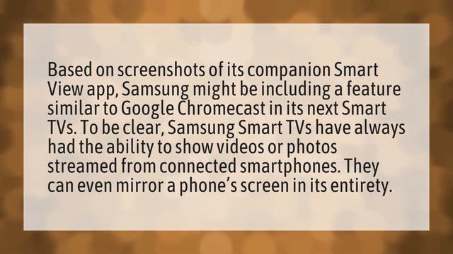 Do Samsung TVs have chromecast built in? смотреть онлайн