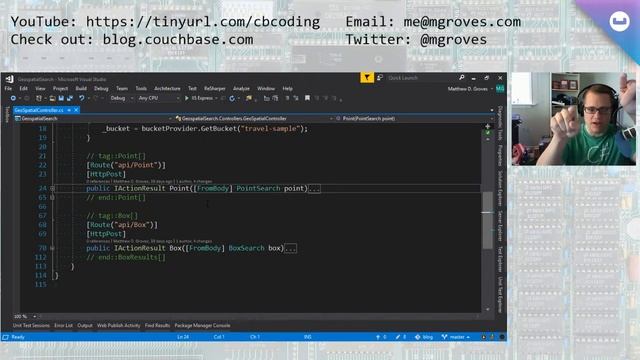Couchbase Coding - Episode 014 - Geospatial Search смотреть онлайн