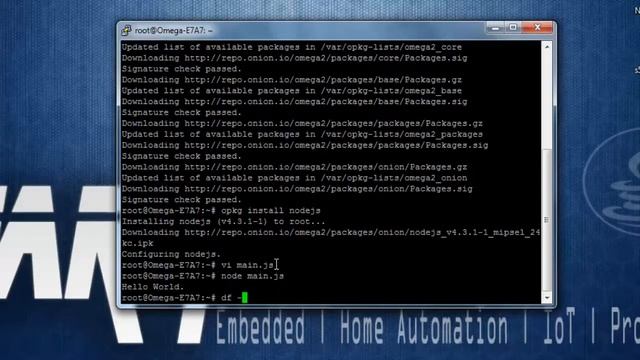 NodeJS application on Onion Omega with GPIO Access Onion Omega #4 смотреть онлайн