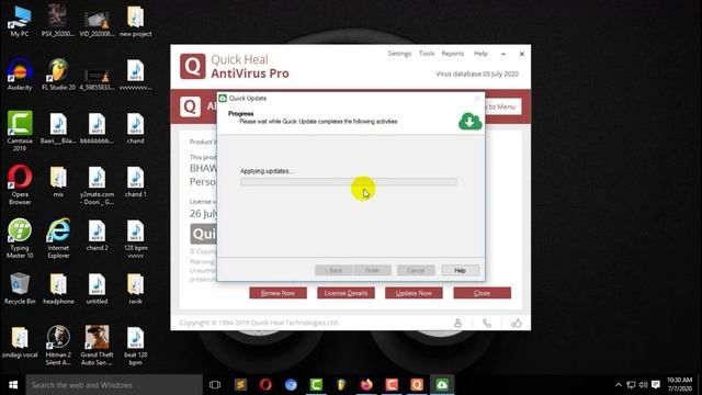 Quick Heal Antivirus Update 2020 in HINDI | quick heal antivirus update process смотреть онлайн