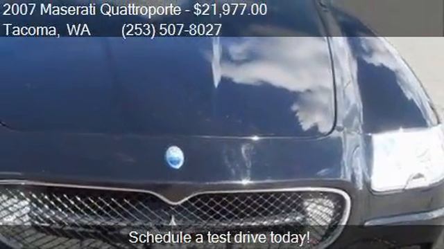 2007 Maserati Quattroporte Executive GT Automatic 4dr Sedan смотреть онлайн