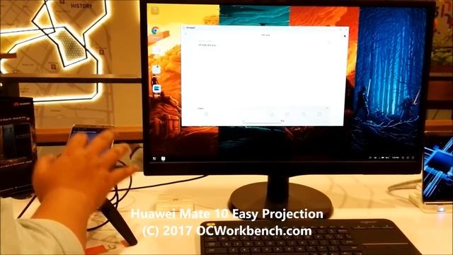 #Huawei #Mate10 Easy Project, connects mobile to large screen tv #ocworkbench смотреть онлайн