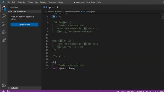 PHP Loops смотреть онлайн