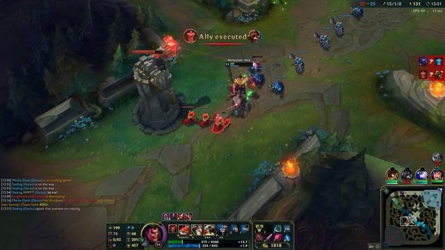 Dunkmaster Darius and Garen vs 5 other players League of Legends #8 смотреть онлайн