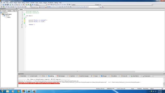 C Programming Tutorial - 4 - Print Text on the Screen смотреть онлайн