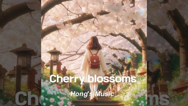 (sentimental music) Cherry blossoms
