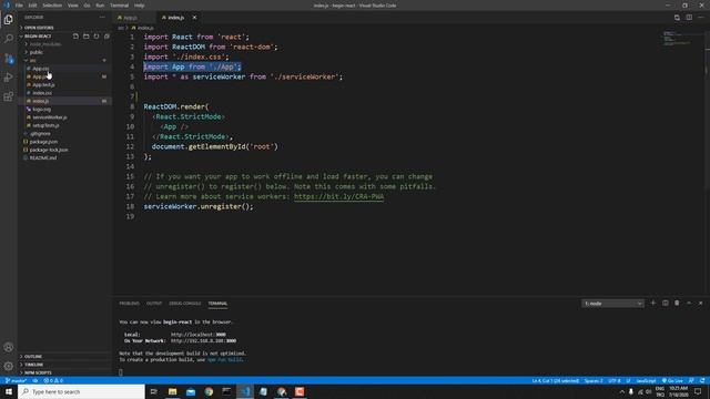 Yeni Başlayanlar İçin REACT  : 03 : React Dosya Yapısı