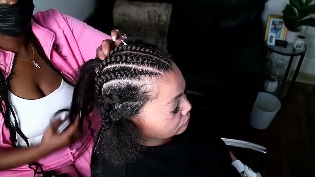 CORNROWS || Watch Me Work || CORNROWS TUTORIAL || Braided By Val #protectivestyle #naturalhairstyle смотреть онлайн