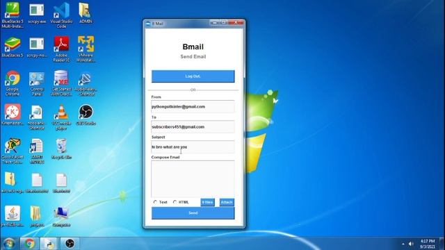 Bmail - Email Sender written in Python (tkinter) смотреть онлайн