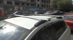 Lada Хray - установка поперечин на рейлинги «АПС АЭРО универсальные».