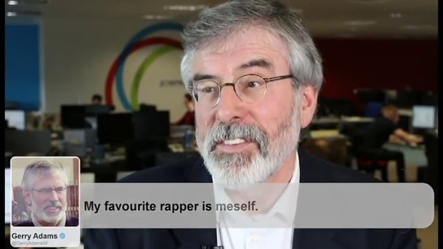 "I love olive oil": Gerry Adams reads his tweets смотреть онлайн