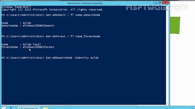 Raise Active Directory Domain and Forest Functional Level using Powershell смотреть онлайн
