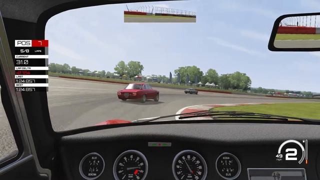 Assetto Corsa GLSR Alfa Romeo GTA at Silverstone International Race 2 смотреть онлайн