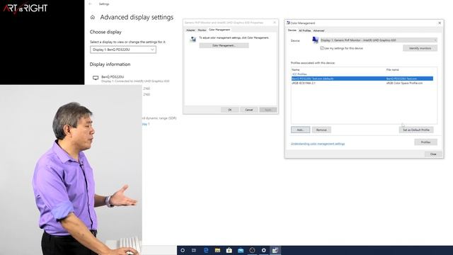 Complete Guide HOW TO add, set and verify display icm (icc) profile in Windows 10! смотреть онлайн