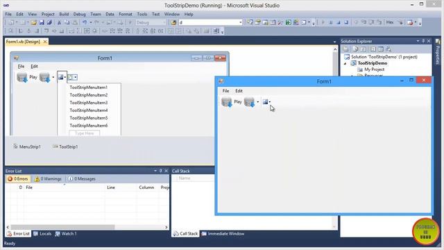VB.NET ToolStrip and ToolStripContainer Control In Urdu смотреть онлайн