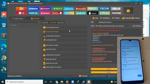 Samsung Frp unlock 1 Click Any Samsung Device By Unlock tool Android v.6 To-12 смотреть онлайн