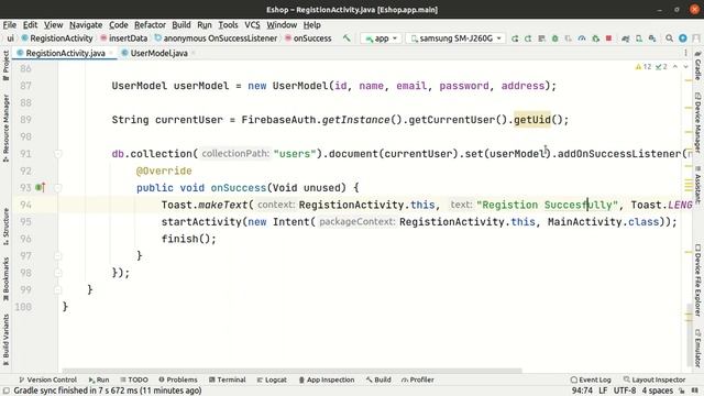 Login and Registration Using Firebase in Android Studio смотреть онлайн