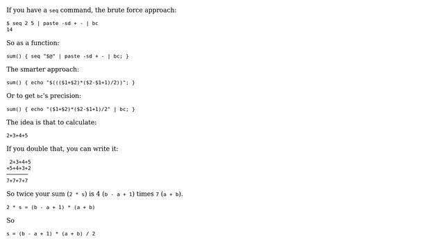 Unix & Linux: Sum of all Integers between two numbers (4 Solutions!!) смотреть онлайн