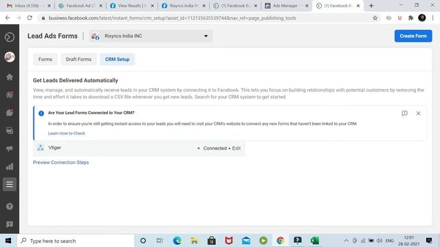 Facebook Lead Ads form integration in vtiger CRM смотреть онлайн