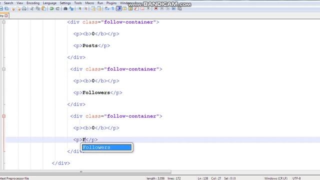 Instagram Tutorial Part-19: Profile Page Design HTML CSS for android mobile, tablet and web. смотреть онлайн