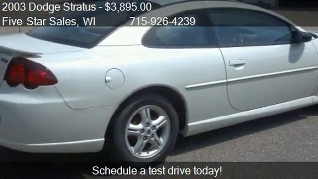 2003 Dodge Stratus SXT Coupe - for sale in Mondovi, WI 54755 смотреть онлайн