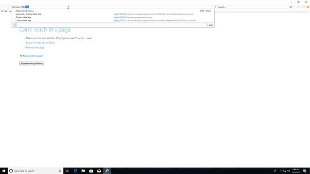Change the password via OWA in Exchange 2013 смотреть онлайн