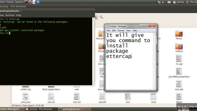How to install ettercap on ubuntu using Terminal for arp poisoning and dns spoofing смотреть онлайн