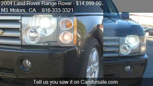 2004 Land Rover Range Rover HSE - for sale in Citrus Heights смотреть онлайн