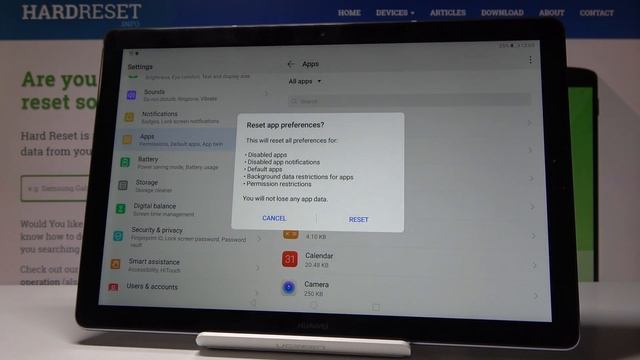 How to Reset App Preferences in HUAWEI MediaPAD M5 - Default App Settings смотреть онлайн