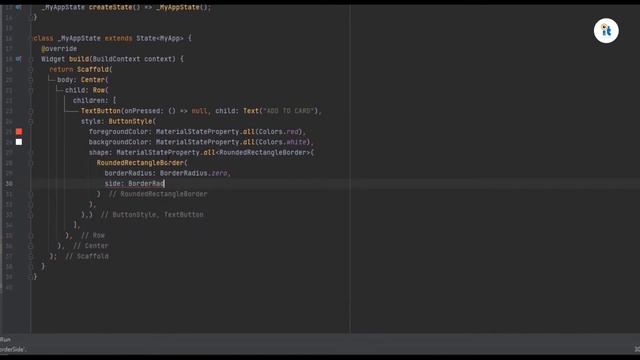 Flutter TextButton Style Rectangle/Circle Shape, BorderRadius смотреть онлайн