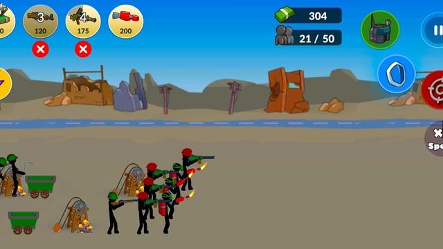 Stickman WW2 - Gameplay Walkthrough Part 2 Stick War Army Commander Campaign (iOS, Android) смотреть онлайн