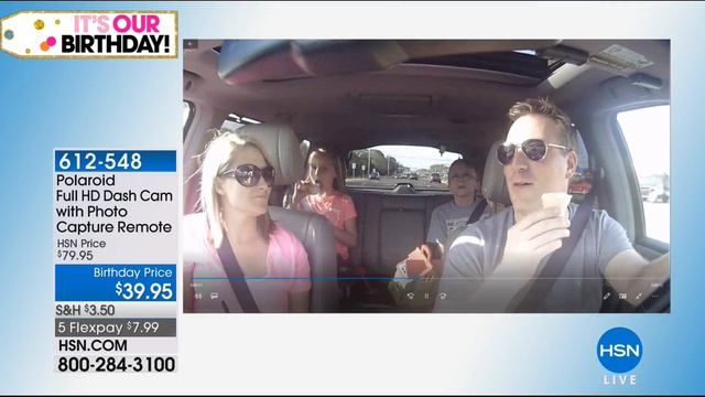 Polaroid Full HD Dash Cam with Photo Capture Remote смотреть онлайн