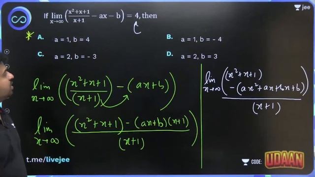 Limits L3 | Solving ∞ /∞ and ∞-∞ forms & L-H Rule | #jee2024 #jee2025 #jeemaths #sameerchincholikar смотреть онлайн