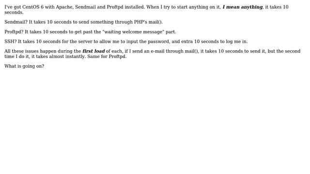 DevOps & SysAdmins: CentOS takes 10 seconds to start anything смотреть онлайн