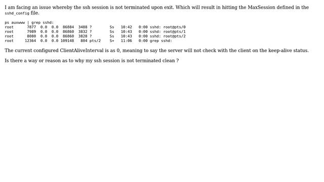 Unix & Linux: ssh session not terminated upon exit смотреть онлайн