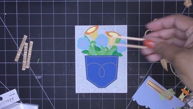 Spellbinders February 2023 Stitching Die of the Month: Pocket Full of Spring & Add-On Tutorial! смотреть онлайн