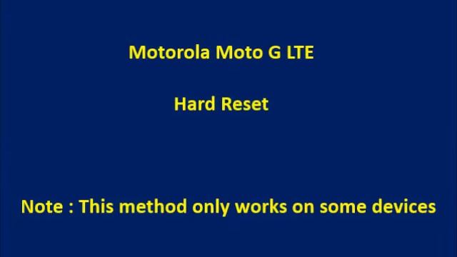 How to Hard Reset Motorola Moto G LTE and Forgot Password Recovery, Factory Reset смотреть онлайн