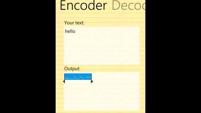 Morse Coder v1.0 Windows Phone 7 смотреть онлайн