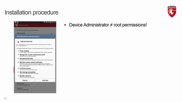 G Data Mobile Device Installation смотреть онлайн
