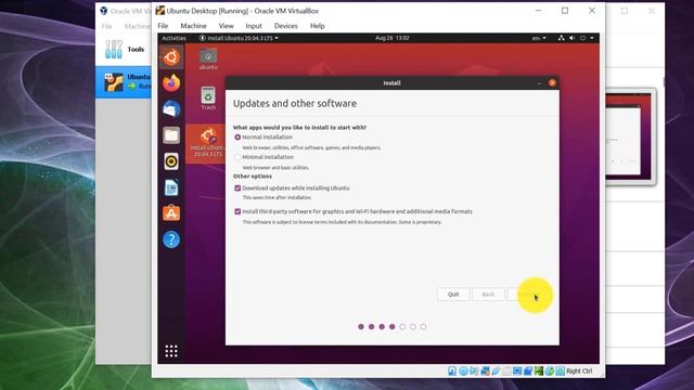 How to install Ubuntu Desktop 20 04 on VirtualBox смотреть онлайн