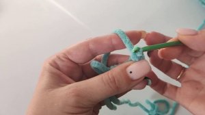 Урок № 2. Столбик без накида из плюшевой пряжи / Plush yarn single crochet