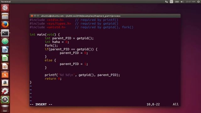 CUHK CSCI 3150, 2016-01-19, Using fork() system call смотреть онлайн