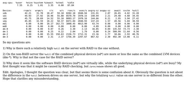 Unix & Linux: Understanding iostat with Linux software RAID смотреть онлайн