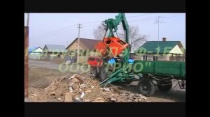 ПОГРУЗЧИК ГРЕЙФЕРНЫЙ ПЭ-Ф-1БМ (трактор МТЗ-82.1)