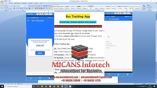 College Bus Tracking Android App смотреть онлайн