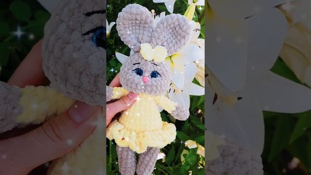 Зайка вязаный. Игрушка ручной работы смотреть онлайн