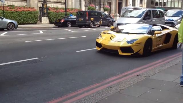 ModBall Lamborghini Aventador roadster, Bentley CGT and C63 AMG convoy смотреть онлайн