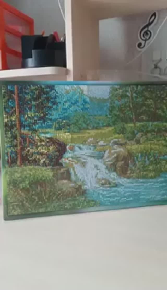 Алмазная мозайка Лесной водопад (2 часть ) смотреть онлайн