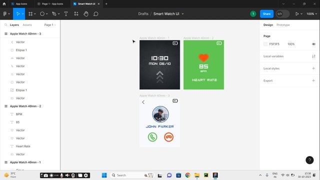 Day - 20 | Apple smart watch Ui | #figma #dailyuichallenge смотреть онлайн